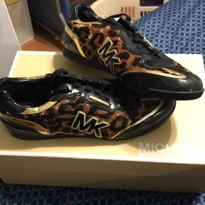 Michael Kors cheetah sneakers with bag